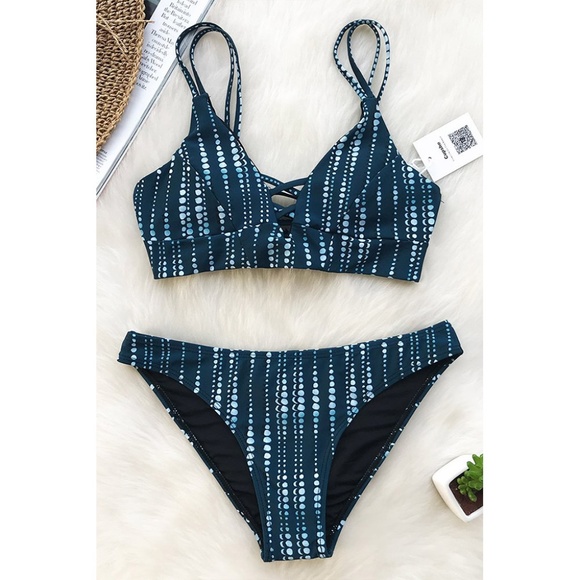 cupshe summer dream blue wrap